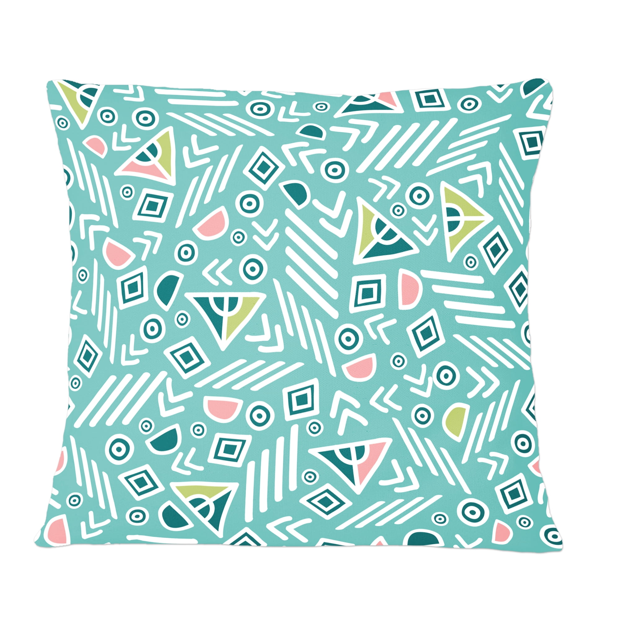 Designart Pastel Tribal Retro Pattern' Mid-Century Modern Throw Pillow - 12x20