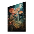 thumbnail image 1 of Designart "Pastoral Beauty with Luminescent Jellyfish I" Animals Print on Natural Pine Wood, 1 of 5