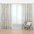 thumbnail image 1 of Designart 'Patchwork Hearts Pattern' Patterned Curtain Panel, 1 of 4