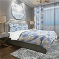 thumbnail image 1 of Designart 'Patchwork Pattern with Flowers & Butterflies' Patterned Duvet Cover Set, 1 of 4