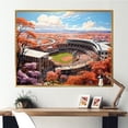 thumbnail image 1 of Designart "Patchwork Stadium Illumination" Stadiums Floater Framed Wall Art Prints, 1 of 5