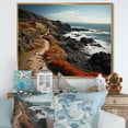 thumbnail image 1 of Designart "Path Along the Coast I" Landscapes Floater Framed Wall Decor, 1 of 7