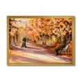 thumbnail image 1 of Designart 'Path In The Park In Sunny Autumn Day' Country Framed Art Print, 1 of 4