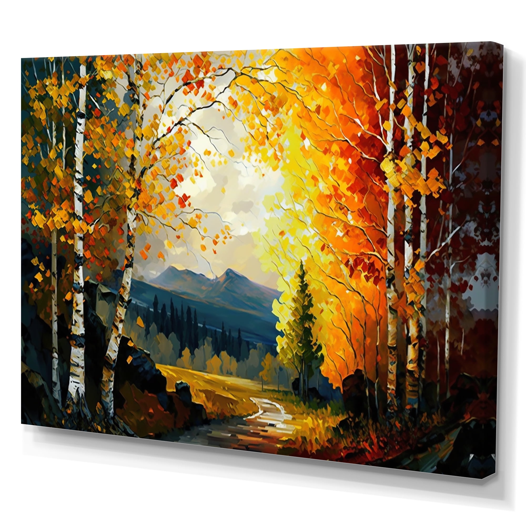 Designart Path Into The Forest I Canvas Wall Art