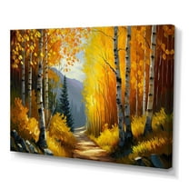 Designart Path Into The Forest II Canvas Wall Art
