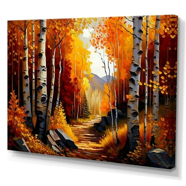 Designart Path Into The Forest V Canvas Wall Art