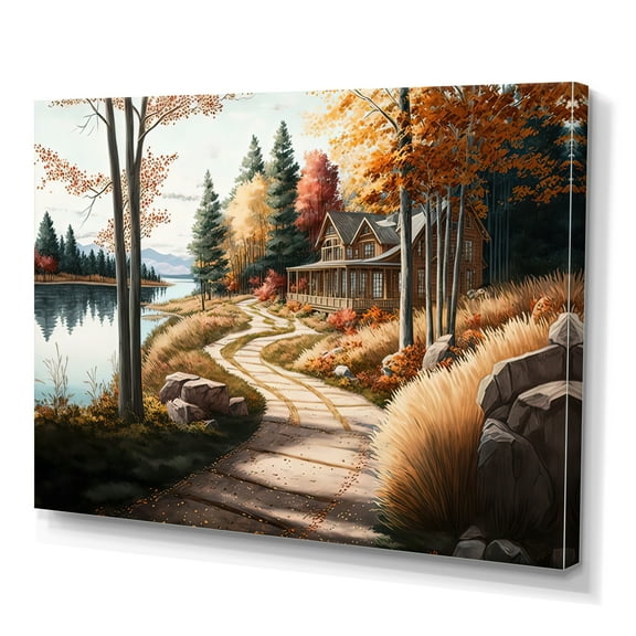 Designart Path To Beach House II Canvas Wall Art
