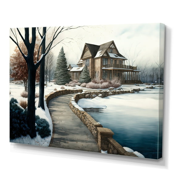 Designart Path To Beach House V Canvas Wall Art