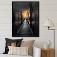 thumbnail image 1 of Designart "Path To Void Landscape II" Bridges Floater Framed Wall Decor, 1 of 5