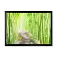 thumbnail image 1 of Designart 'Path in Green Bamboo Forest' Traditional Framed Art Print, 1 of 4