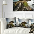 thumbnail image 1 of Designart Path to Cape and Chapel in Spain - Seashore Photo Throw Pillow - 18x18, 1 of 5