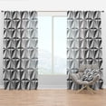 thumbnail image 1 of Designart 'Pattern Engraved' Modern & Contemporary Curtain Panel, 1 of 4