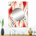 thumbnail image 1 of Designart "Pattern Of Red And White Polka Dots III" Geometric Mirror Wall Decor - Modern Red Polka Dots Hallway Wall Mirror Art - 32" x 24" Inch, 1 of 5