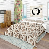 Designart 'Patterned Wall Decoration Segovia Spain' Scandinavian Duvet Cover Set