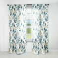 thumbnail image 1 of Designart "Patterns Of Tranquility II" Botanical Traditional Curtain, Floral Single Panel, 1 of 6