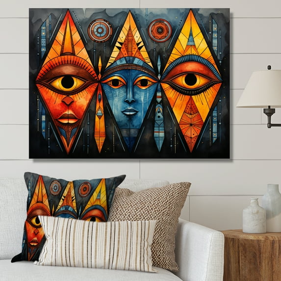 Designart "Patterns from African Tribes II" African Wall Art Print