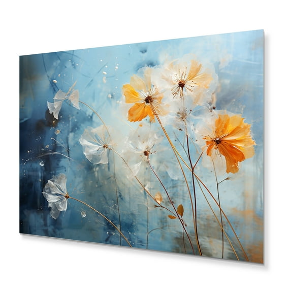 Designart "Patterns in Nature Dandelion s Design" Floral Metal Wall Decor