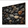thumbnail image 1 of Designart "Patterns on the Rocky Beach V" Nautical & Beach Print on Natural Pine Wood, 1 of 5