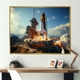 thumbnail image 1 of Designart "Payload Deployment in Space Shuttle I" Space Shuttle Floater Framed Wall Art Print, 1 of 7