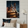 thumbnail image 1 of Designart "Payload Deployment in Space Shuttle IV" Space Shuttle Floater Framed Canvas Wall Art, 1 of 7