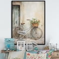 thumbnail image 1 of Designart "Peaceful Bicycle Escapes II" Bicycle Floater Framed Wall Decor, 1 of 7