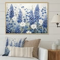 thumbnail image 1 of Designart "Peaceful Blue Bonnets I" Blue Bonnets Floater Framed Canvas Wall Art, 1 of 5