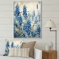 thumbnail image 1 of Designart "Peaceful Blue Bonnets II" Blue Bonnets Floater Framed Canvas Art Print, 1 of 5