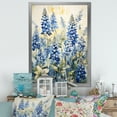 thumbnail image 1 of Designart "Peaceful Blue Bonnets IV" Blue Bonnets Picture Framed Wall Art Prints, 1 of 5
