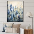 thumbnail image 1 of Designart "Peaceful Blue Bonnets VI" Blue Bonnets Floater Framed Canvas Wall Art, 1 of 5