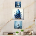 thumbnail image 1 of Designart "Peaceful Blue Stone Simplicity" Spiritual Stone Oversized Wall Clock - Set Of 3 - Extra large Clock For Office Décor - Large Traditional Wall Clock, 1 of 6