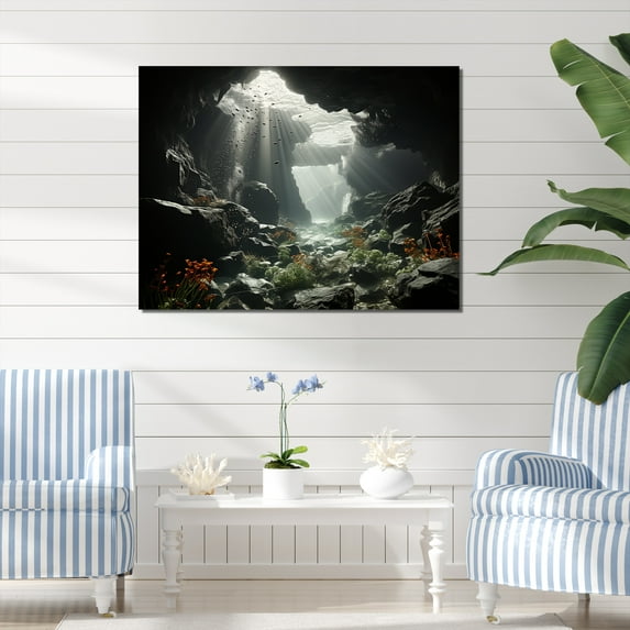 Designart "Peaceful Coral Reef" Coastal Coral Under Water Canvas Prints