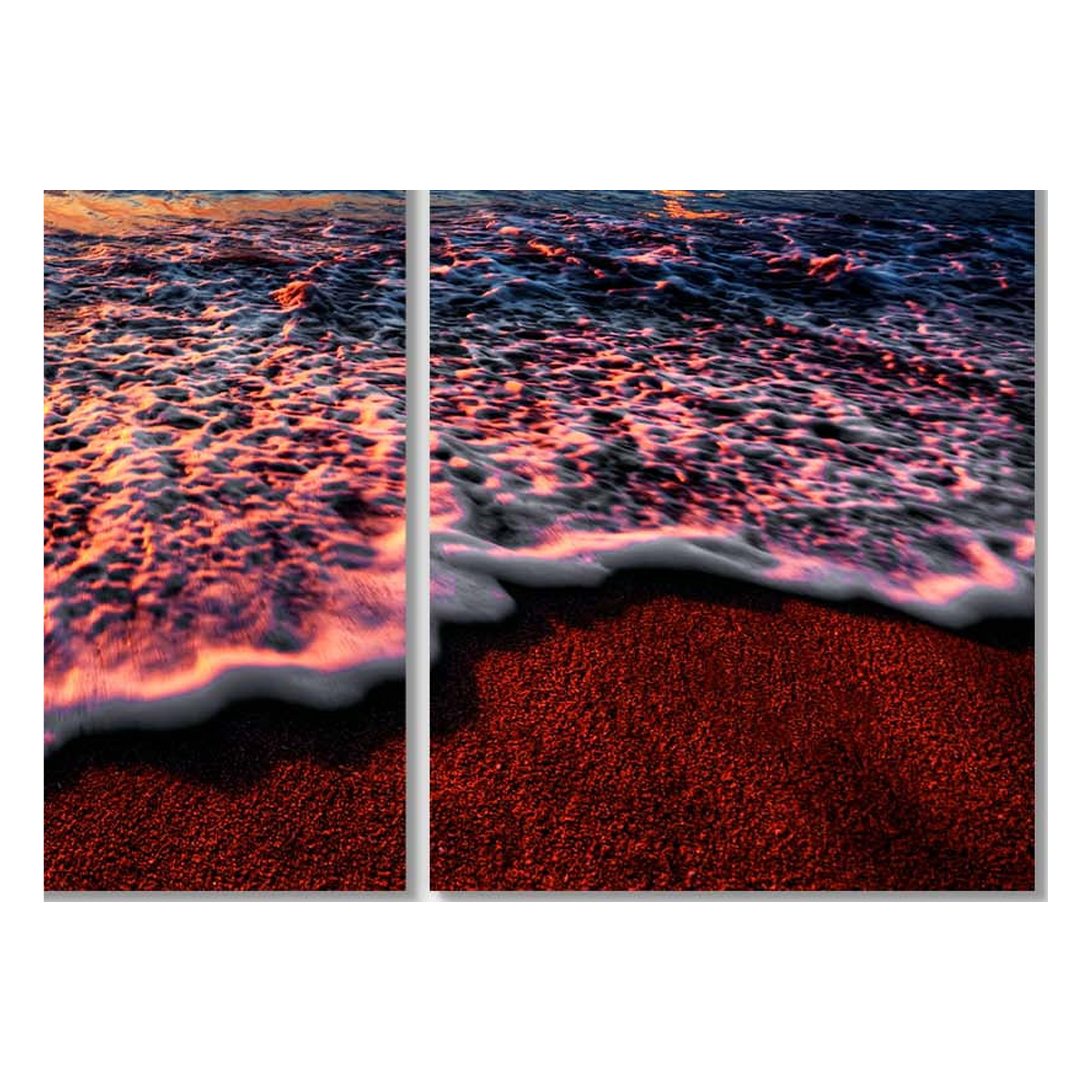 Designart 'Peaceful Evening Beach View ' Seascape Canvas Art Print