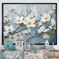 thumbnail image 1 of Designart "Peaceful White And Blue Dogwood" Dogwood Floater Framed Canvas Prints, 1 of 5