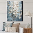 thumbnail image 1 of Designart "Peaceful White And Blue Dogwood I" Dogwood Floater Framed Canvas Art Print, 1 of 5