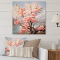 thumbnail image 1 of Designart "Peach Blossom Delicate Petals" Floral Metal Art Print, 1 of 5