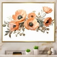 thumbnail image 1 of Designart "Peach Blossom Delight" Storms Floater Framed Canvas Wall Art, 1 of 5