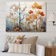 thumbnail image 1 of Designart "Peach Grey Maple Tree Maple III" Floral Wall Art Print, 1 of 5