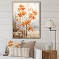 thumbnail image 1 of Designart "Peach Hued Maple Abstraction II" Tree Maple Floater Framed Wall Art Prints, 1 of 5