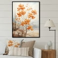 thumbnail image 1 of Designart "Peach Hued Maple Abstraction II" Tree Maple Floater Framed Wall Art Prints, 1 of 5