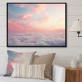 thumbnail image 1 of Designart "Peach Sky Photo Astral Euphony IV" Landscapes Floater Framed Wall Decor, 1 of 7