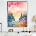 thumbnail image 1 of Designart "Peak'S Colorful Majesty" Rainbow Floater Framed Canvas Prints, 1 of 5