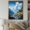 thumbnail image 1 of Designart "Peaks Of Majestic Mountains VI" Landscape Mountains Floater Framed Canvas Wall Art, 1 of 5
