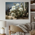thumbnail image 1 of Designart "Pearl Fern Cactus Arid Blossoms" Floral Canvas Art Print, 1 of 5