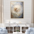 thumbnail image 1 of Designart "Pearl Passage In Blue And White Nautilus I" Nautilus Floater Framed Wall Art Living Room, 1 of 5