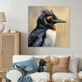 thumbnail image 1 of Designart "Penguins with Grace III" Animals Metal Wall Decor, 1 of 5