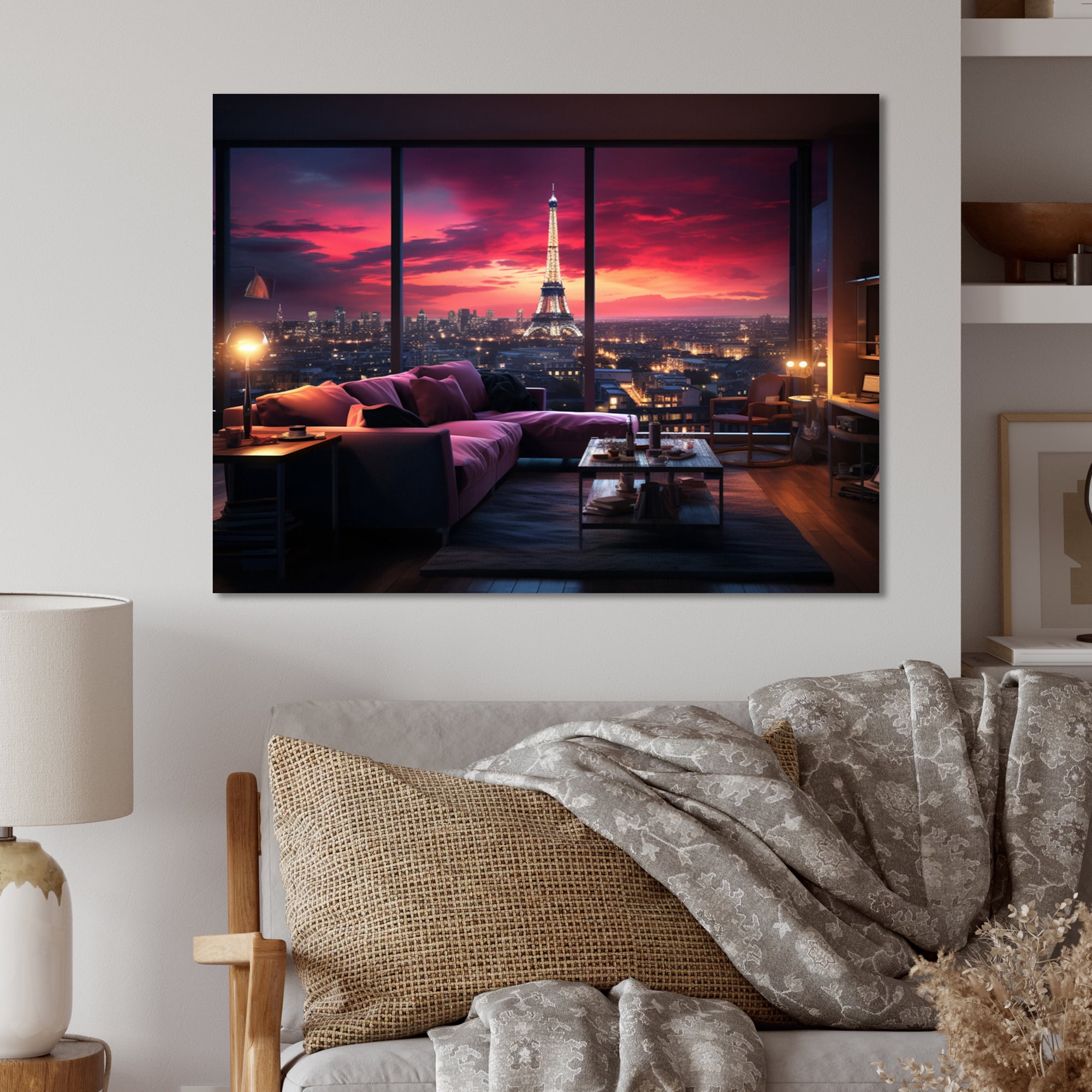 Photo inspiration: Gallery Detail: Designart Penthouse View Of The Futuristic Eiffel Tower In Paris