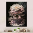 thumbnail image 1 of Designart "Peonies Petals Pink Black III" Floral Peony Metal Wall Art Prints, 1 of 5