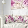 thumbnail image 1 of Designart Peony Floral Pattern - Floral Throw Pillow - 16x16, 1 of 5