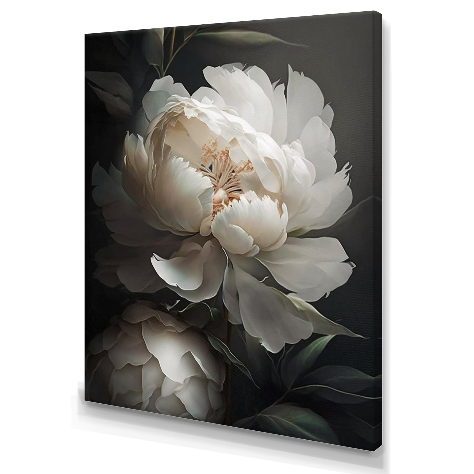 Designart Peony Flower III Canvas Wall Art