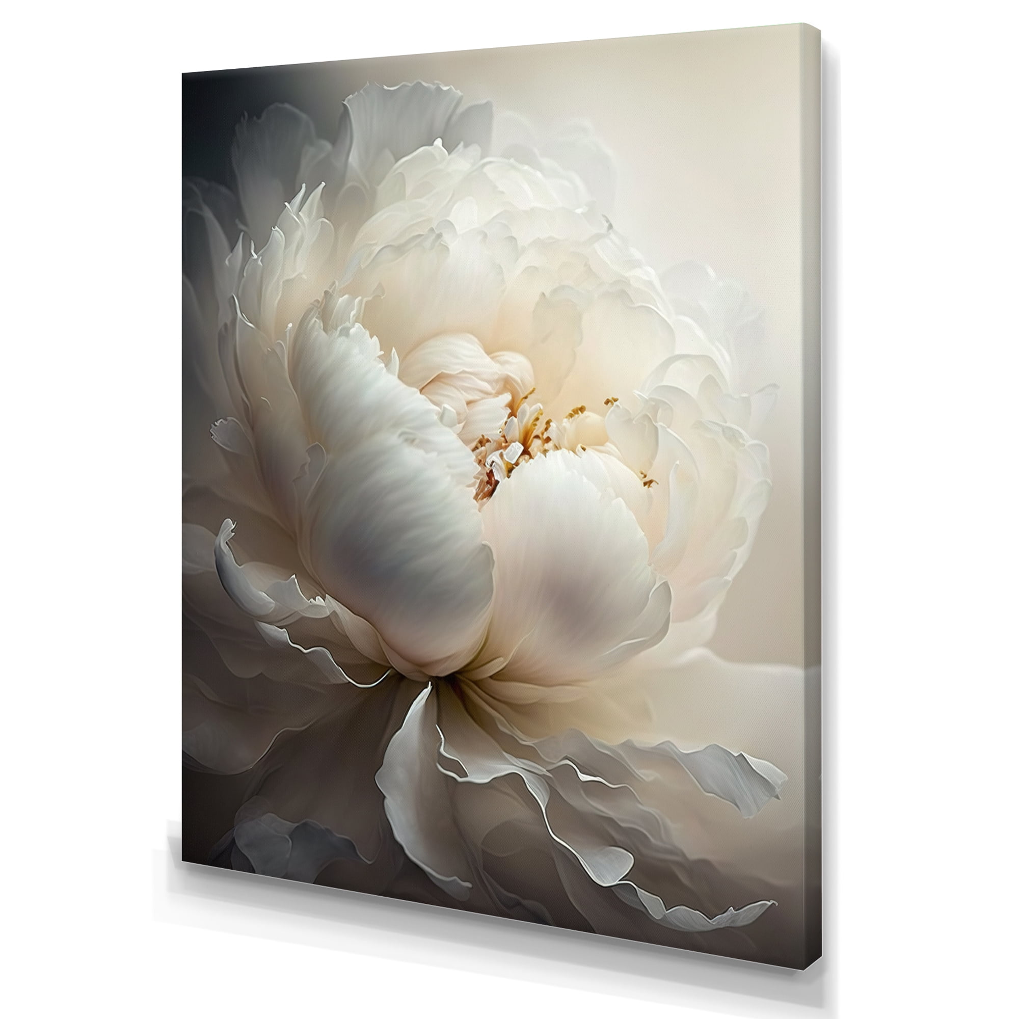 Designart Peony Flower VII Canvas Wall Art